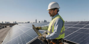 commercial solar panel installation in Colchester
